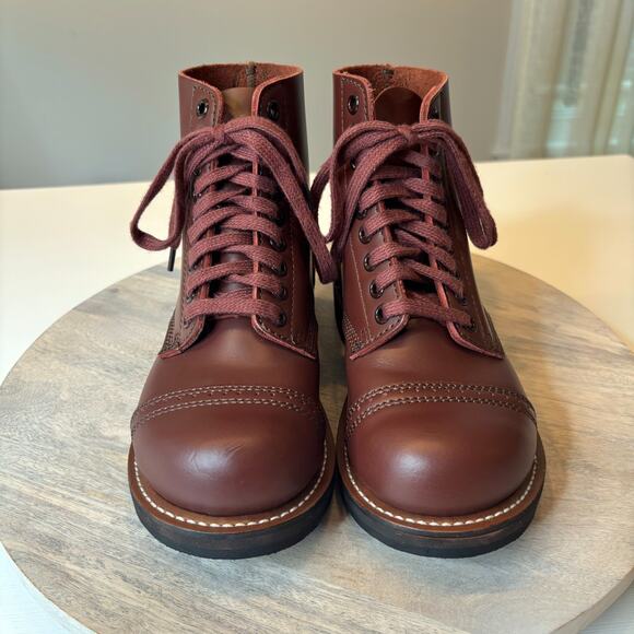 US Army Leather Combat Boots WWII Repro Goodyear Welt Dress Uniform Size 5 - Picture 4 of 12